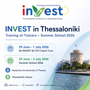 INVEST Training of Trainers and Summer School to take place in Thessaloniki